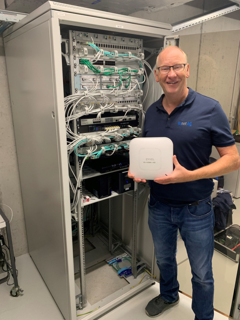 Projektleiter Toni Haberstich im Einsatz.